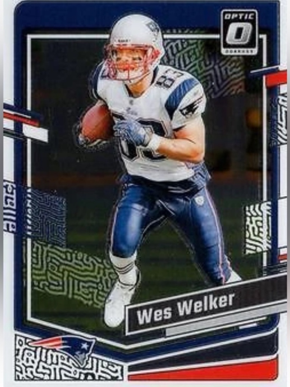 Wes Walker 2023 Panini Optic New England Patriots NFL Football Card